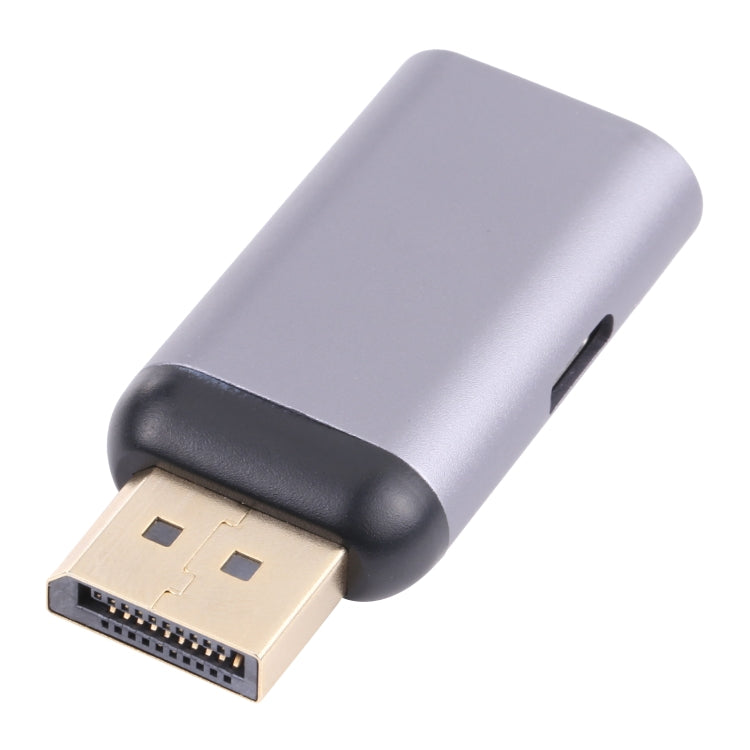 2 в 1 4K 60 Гц DP-штекер на USB-C/Type-C для зарядки + адаптер USB-C/Type-C (женский)