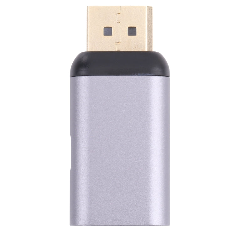 2 в 1 4K 60 Гц DP-штекер на USB-C/Type-C для зарядки + адаптер USB-C/Type-C (женский)