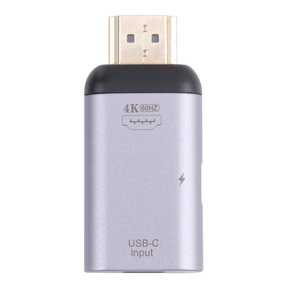 2 в 1 4K 60 Гц HDMI (штекер) на USB-C/Type-C для зарядки + адаптер USB-C/Type-C (гнездо)