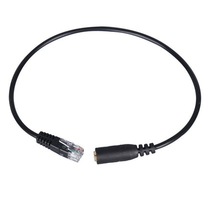 3,5 mm ligzda uz RJ9 datora/mobilā tālruņa austiņu un biroja tālruņa adaptera pārveidotāja kabelis, garums: 32 cm