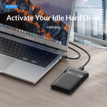 ORICO 2577U3-V1 Grid Texture Design 2.5 inch USB3.0 Micro-B Hard Drive Enclosure Box