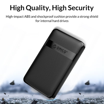 ORICO 2577U3-V1 Grid Texture Design 2.5 inch USB3.0 Micro-B Hard Drive Enclosure Box