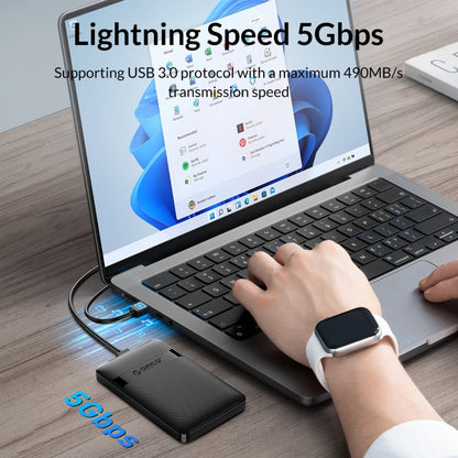 ORICO 2577U3-V1 Grid Texture Design 2.5 inch USB3.0 Micro-B Hard Drive Enclosure Box