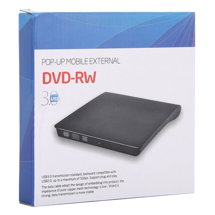 Внешний DVD-RW привод DVD/CD с матовой текстурой и функцией USB 3.0 POP-UP, внешний привод ODD и HDD