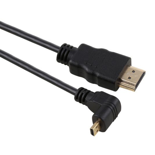 Кабель-адаптер 30 см 4K HDMI «папа» на Micro HDMI «плюс» угловой «папа» с позолоченным разъемом