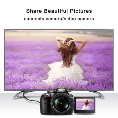 Кабель-адаптер 30 см 4K HDMI «папа» на Micro HDMI «папа» с обратным угловым позолоченным разъемом