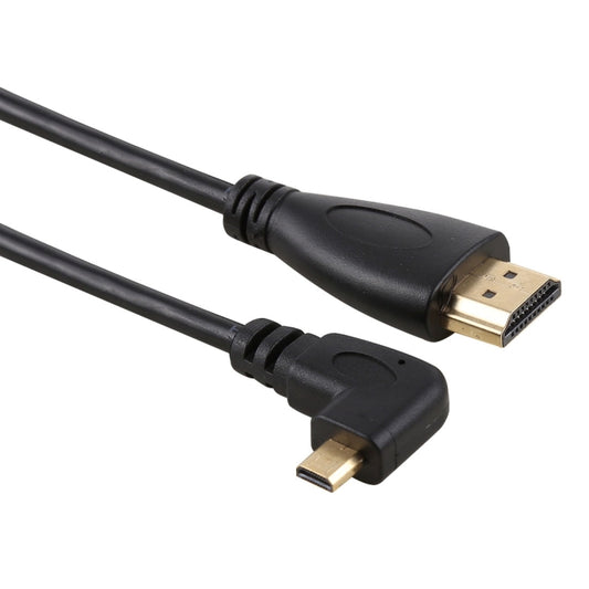 Кабель-адаптер 50 см 4K HDMI «папа» на Micro HDMI «папа» с прямым угловым позолоченным разъемом