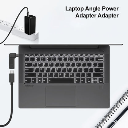 USB-C / Type-C Female to 5.5 x 2.1mm Male Plug Elbow Adapter Connector