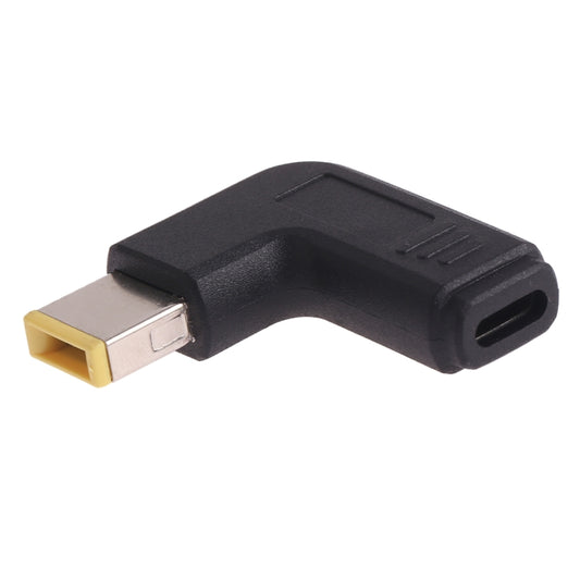 Угловой адаптер USB-C/Type-C (мама) на большой квадратный штекер Lenovo для ноутбуков Lenovo
