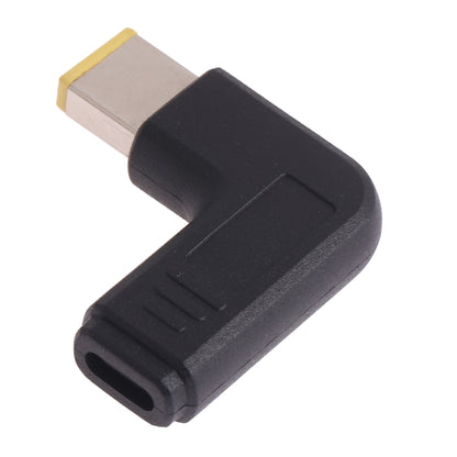 USB-C / Type-C Female to Lenovo Big Square Male Plug Elbow Adapter Connector for Lenovo Laptops
