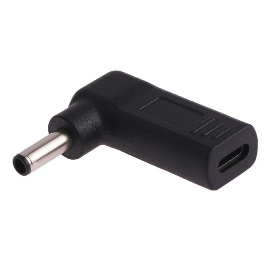 Угловой переходник USB-C/Type-C (мама) на штекер 4,5 x 3,0 мм