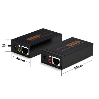 VGA & Audio Extender 1920x1440 HD 100m Cat5e / 6-568B Network Cable Sender Receiver Adapter