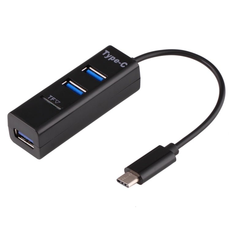 2 в 1 USB 3.1 USB-C / Type-C на USB 2.0 COMBO 3 порта HUB + TF кард-ридер
