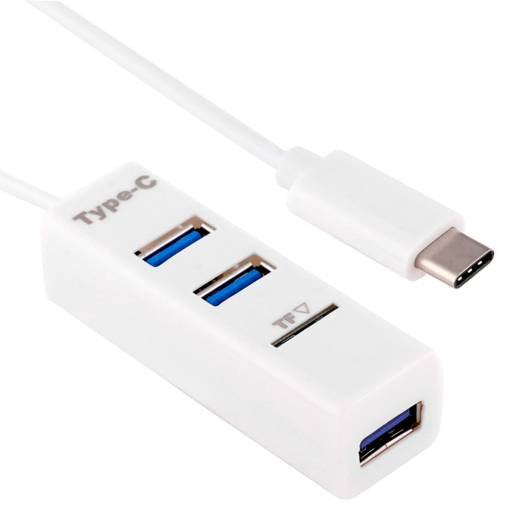 2 в 1 USB 3.1 USB-C / Type-C на USB 2.0 COMBO 3 порта HUB + TF кард-ридер
