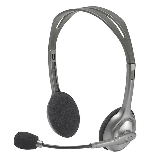 Стереогарнитура Logitech H110 с двумя аудиоразъемами 3,5 мм