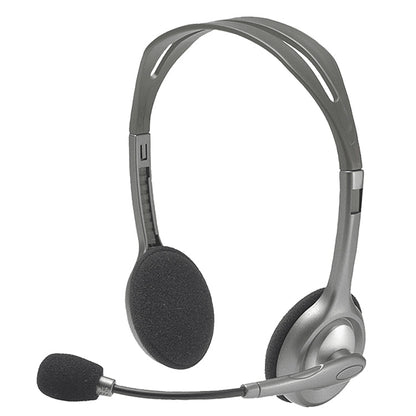 Стереогарнитура Logitech H110 с двумя аудиоразъемами 3,5 мм