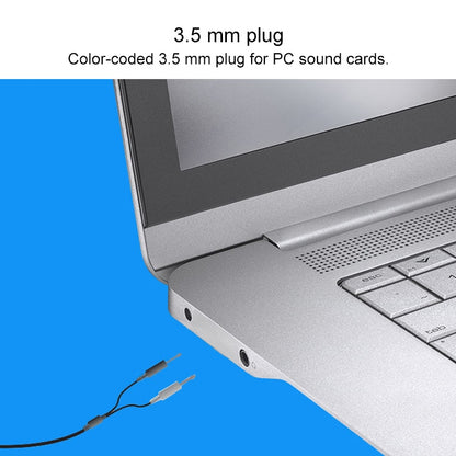 Стереогарнитура Logitech H110 с двумя аудиоразъемами 3,5 мм