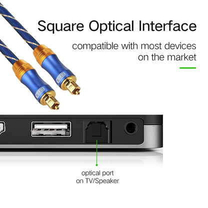 EMK LSYJ-A 25m OD6.0mm Gold Plated Metal Head Toslink Male to Male Digital Optical Audio Cable