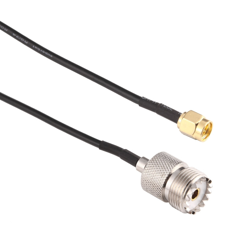 Кабель-адаптер UHF RG174 15 см (гнездо - штекер SMA)