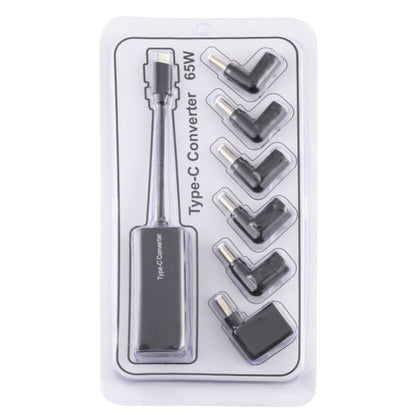 Адаптер питания для ноутбука 65 Вт USB-C / Type-C, конвертер в адаптер питания 6-в-1