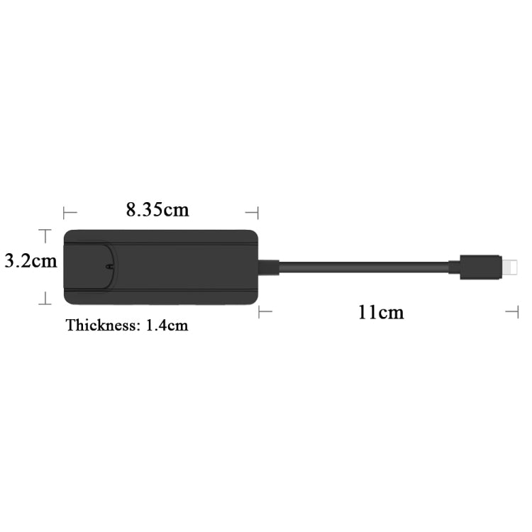 Адаптер USB 2.0 концентратор Onten 75002 8PIN - RJ45