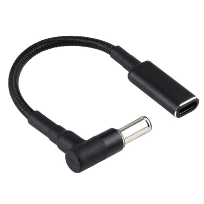 6,0 x 1,4 mm elkoņa uz USB-C / C tipa adaptera kabelis ar neilona pinumu