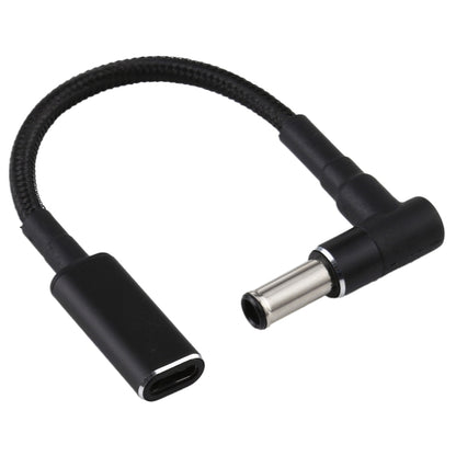 6,0 x 1,4 mm elkoņa uz USB-C / C tipa adaptera kabelis ar neilona pinumu