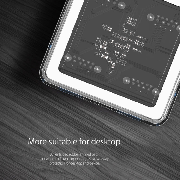 Прозрачный настольный концентратор ORICO MH4U-100 USB 3.0 с кабелем Micro USB 100 см