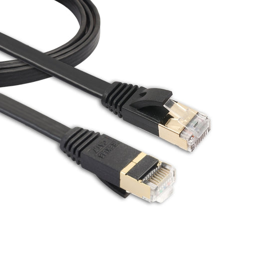 1m CAT7 10 Gigabit Ethernet Ultra Flat Patch Cable for Modem Router LAN Network - Built with Shielded RJ45 Connectors