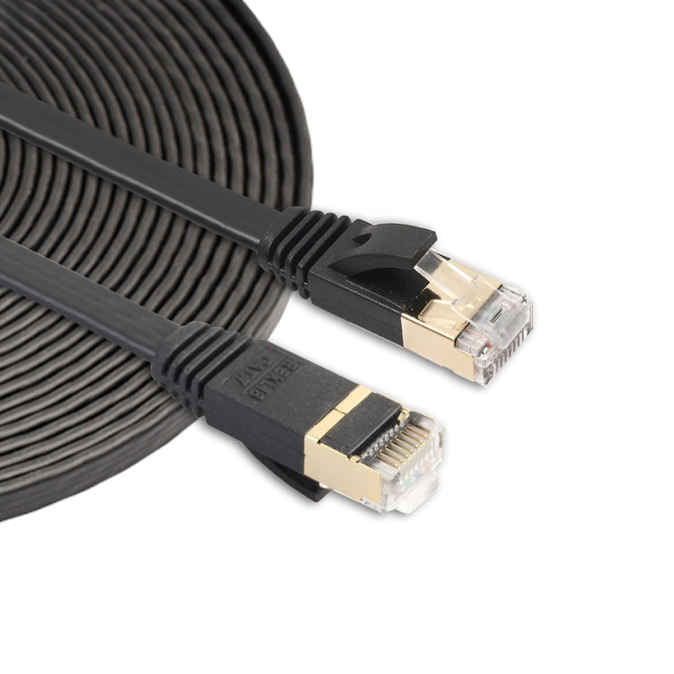 5m CAT7 10 Gigabit Ethernet Ultra Flat Patch Cable for Modem Router LAN Network - Built with Shielded RJ45 Connectors