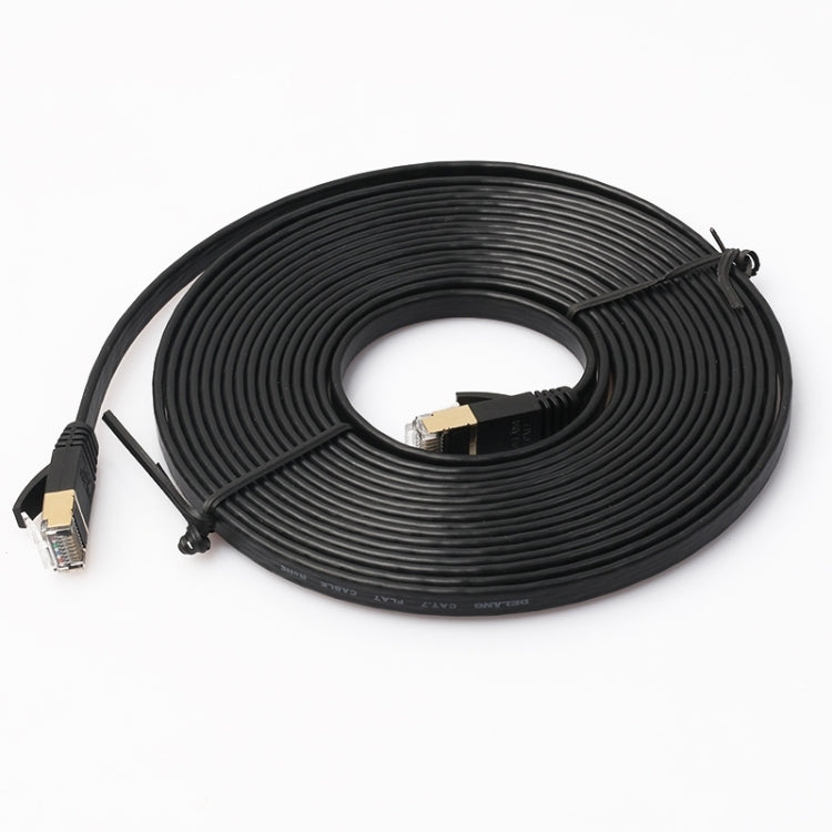 5m CAT7 10 Gigabit Ethernet Ultra Flat Patch Cable for Modem Router LAN Network - Built with Shielded RJ45 Connectors
