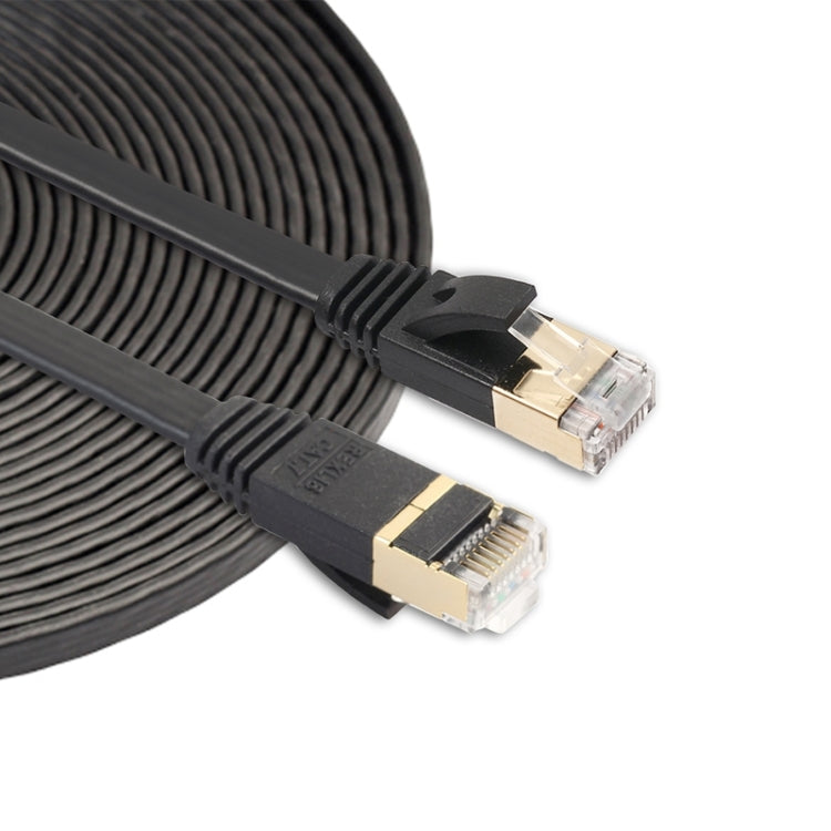 8m CAT7 10 Gigabit Ethernet Ultra Flat Patch Cable for Modem Router LAN Network - Built with Shielded RJ45 Connectors