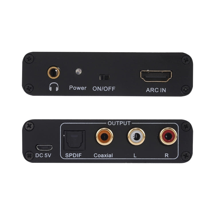 Аудиоэкстрактор ARC 192 кГц HDMI ARC в SPDIF + коаксиальный + конвертер L/R, адаптер обратного аудиоканала