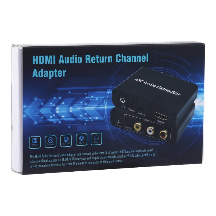 Аудиоэкстрактор ARC 192 кГц HDMI ARC в SPDIF + коаксиальный + конвертер L/R, адаптер обратного аудиоканала