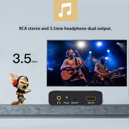 Аудиоэкстрактор ARC 192 кГц HDMI ARC в SPDIF + коаксиальный + конвертер L/R, адаптер обратного аудиоканала