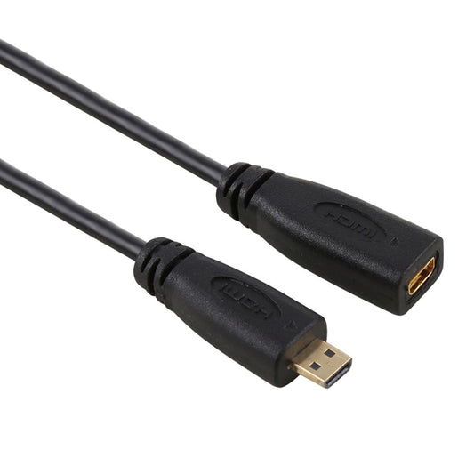 30 cm 1080P Micro HDMI sieviešu un vīriešu apzeltīts savienotāja adaptera kabelis
