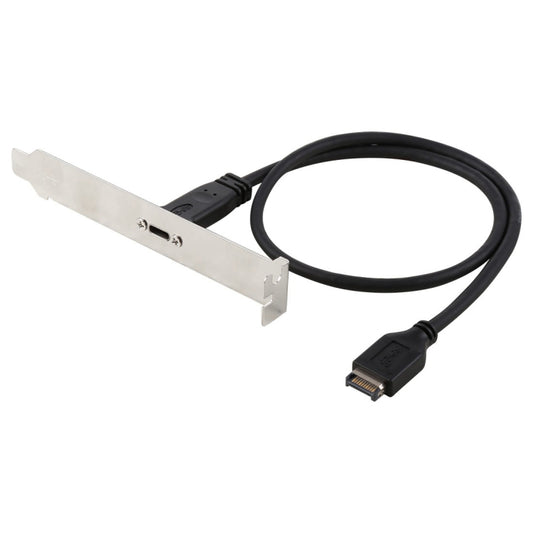 50 см панельный кронштейн разъем USB-C / Type-C (мама) - USB 3.1 Type-E удлинительный кабель соединительный шнур
