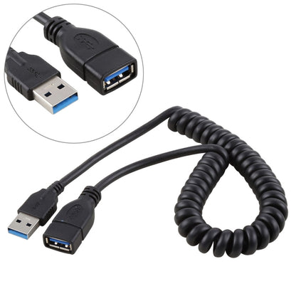 Высокоскоростной удлинительный кабель USB 3.0 с разъемами «папа-мама» и выдвижной пружиной длиной 1,5 м