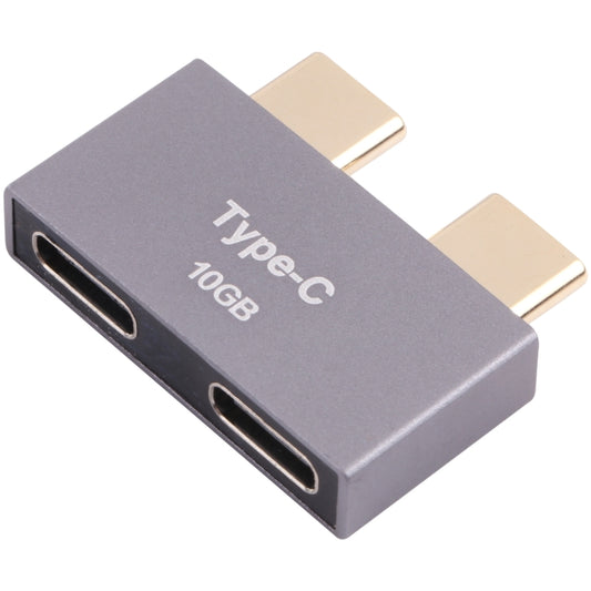 Адаптер с двумя разъёмами USB-C/Type-C (папа) на два разъёма USB-C/Type-C (мама)