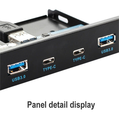 2 порта USB 3.0 + 2 порта USB-C / Type-C на передней панели флоппи-дисковода