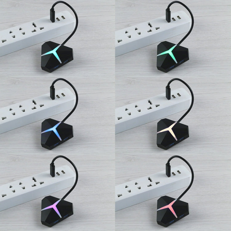 5 Gbps īpaši ātrs 4 portu USB 3.0 centrmezgla adapteris, kabeļa garums: aptuveni 20 cm