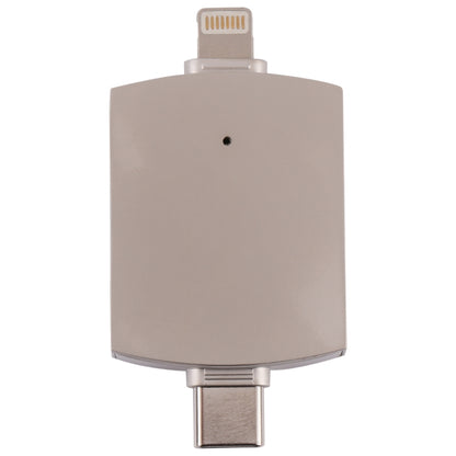 4 в 1 8-контактный + USB-C / Type-C (папа) на USB 3.0 + USB (мама) OTG картридер
