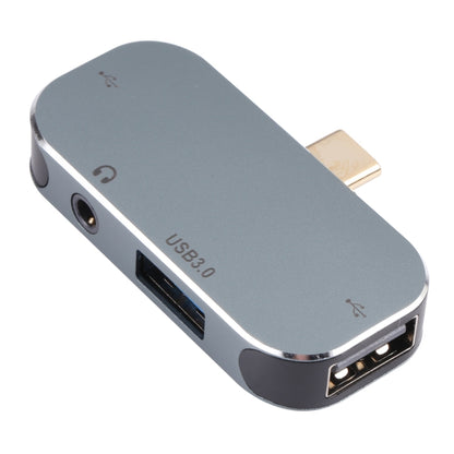4-в-1 USB-C/Type-C (штекер) на USB-C/Type-C + 3,5 мм AUX + USB 3.0 + USB (гнездо)