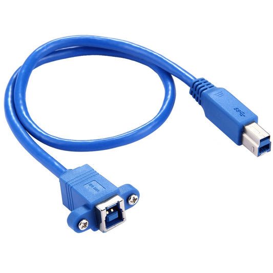 Кабель-адаптер USB 3.0 B-мама - B-папа длиной 50 см для передачи данных принтера/сканера