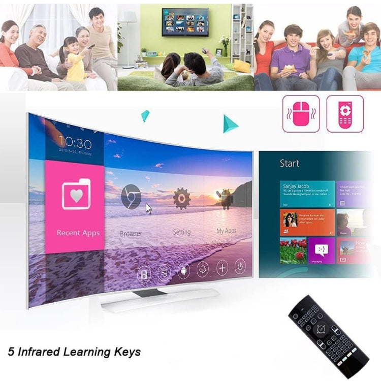 Беспроводная клавиатура Fly Air Mouse MX3-L Voice с подсветкой 2,4 ГГц с дистанционным управлением