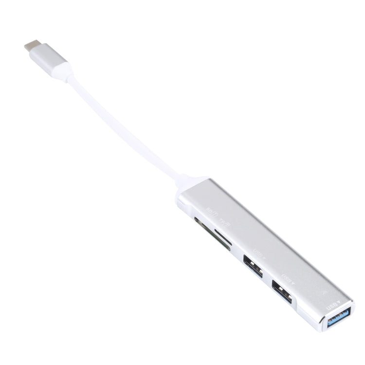 5-в-1 USB-C / Type-C 3.1 для карт SD / TF + 3 порта USB 3.0 Многофункциональная док-станция-концентратор
