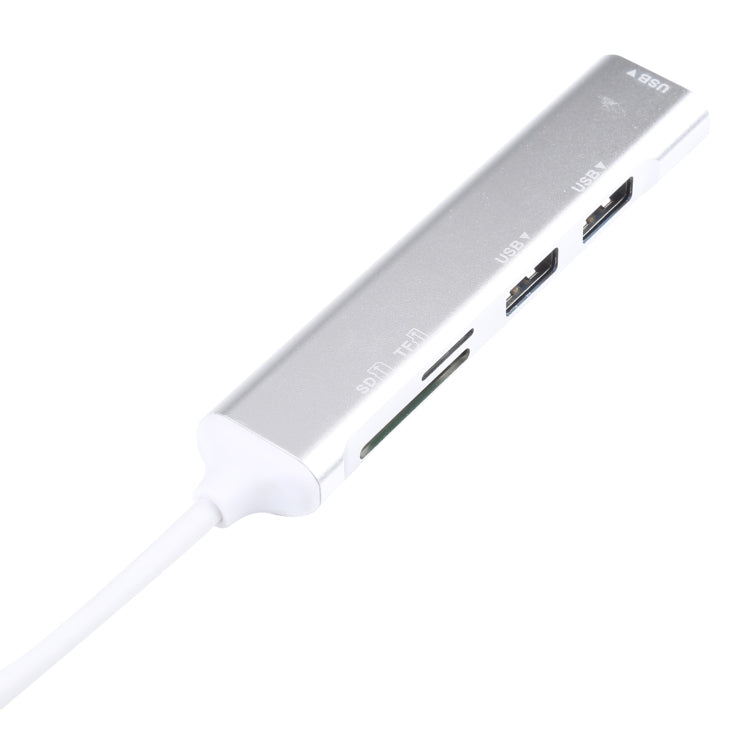 5-в-1 USB-C / Type-C 3.1 для карт SD / TF + 3 порта USB 3.0 Многофункциональная док-станция-концентратор