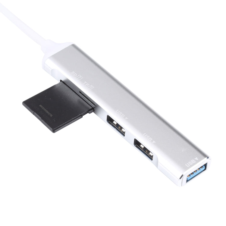 5-в-1 USB-C / Type-C 3.1 для карт SD / TF + 3 порта USB 3.0 Многофункциональная док-станция-концентратор