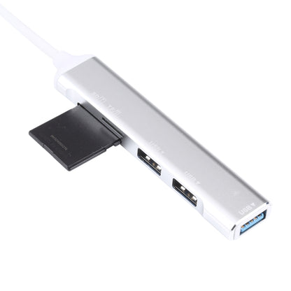 5-в-1 USB-C / Type-C 3.1 для карт SD / TF + 3 порта USB 3.0 Многофункциональная док-станция-концентратор
