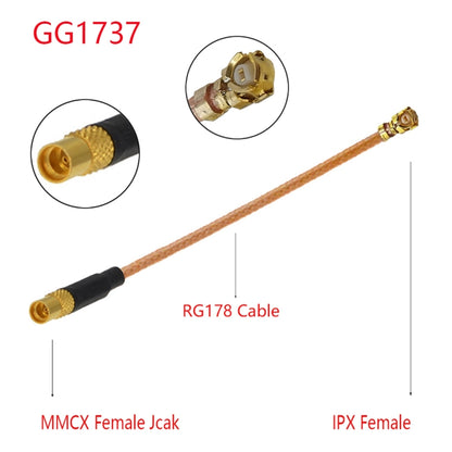 Кабель-адаптер IPX Female - GG1737 MMCX Female RG178, длина: 15 см